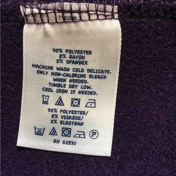 Adorable Lands’ End Kids Purple Pea Coat Size 5/6 - Picture 3 of 4